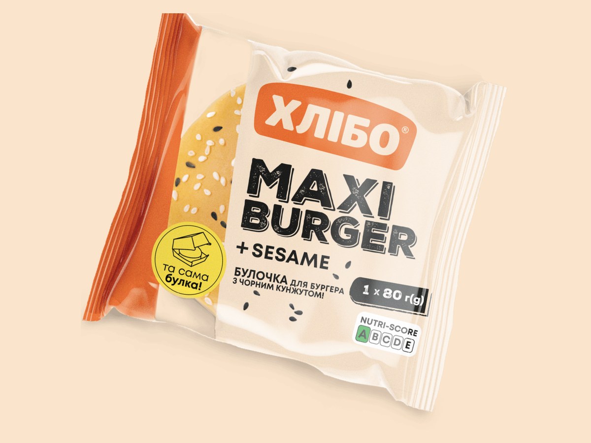 Black sesame burger bun